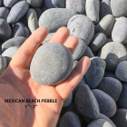 Mexican Beach Pebble - Black 1-2" (Non-Polished)