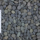 Mexican Beach Pebble - Black Button (Non-Polished)