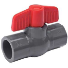 B&K Slip Ball Valve 1/2" - 107-603 Compression, 150 psi Pressure, PVC Body - 6519839