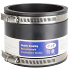 ProSource Rubber Flex Coupling 4" -  PVC, Black - 4560280