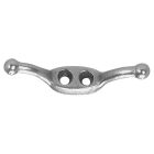 T7655412-02 - Campbell 4-1/2” Rope Cleat, Nickel Plated, #4015