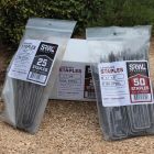 FCMST650500- SRW Fabric Staples Bagged 6" 11ga - 50 Count