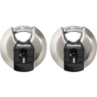 M40XT 2-3/4IN DISC PADLOCK 2PK PADLOCK STEEL 5/8IN VERTCLR KA