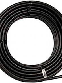 Raindrip 061005P Drip Watering Hose, 0.69 in ID, 50 ft L, Polyethylene, Black